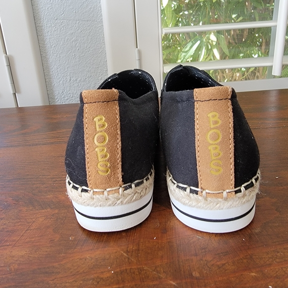 Black Canvas Espadrille Slip-Ons - Picture 3 of 8